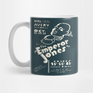 Vintage 1930's Theatre Poster - The Emperor Jones Mug