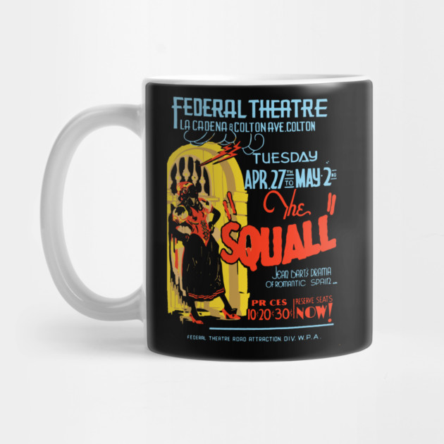 The Squall - Vintage Theatre Poster Retro Art by TuncGK