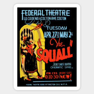 The Squall - Vintage Theatre Poster Retro Art Magnet