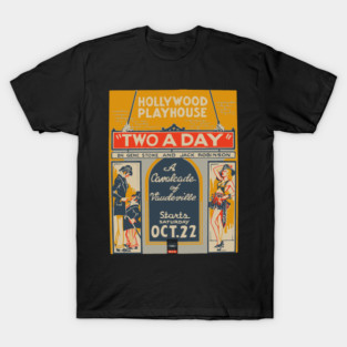 Two a Day - Vintage Comedy Theatre Poster T-Shirt