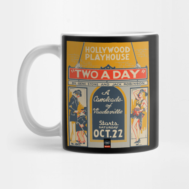 Two a Day - Vintage Comedy Theatre Poster by TuncGK