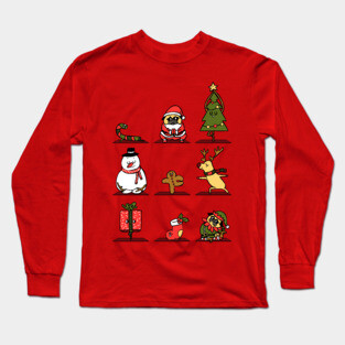 Christmas Yoga Long Sleeve T-Shirt