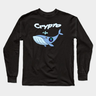 Solana Crypto Whale Long Sleeve T-Shirt