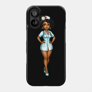 Cure Black Nurse Phone Case