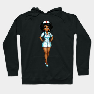 Cure Black Nurse Hoodie