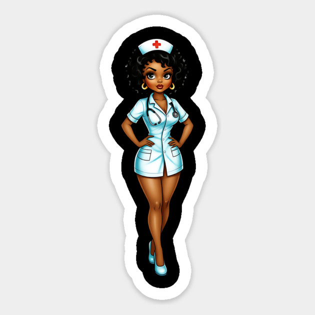 Cure Black Nurse Magnet by UrbanLifeApparel