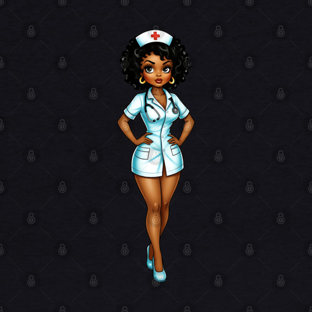 Cure Black Nurse by UrbanLifeApparel