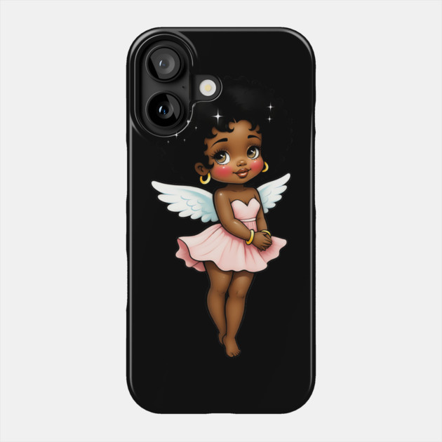 Black Girl Magic - Black Angel Phone Case by UrbanLifeApparel
