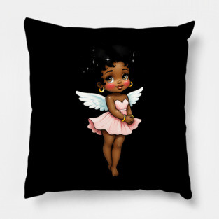 Black Girl Magic - Black Angel Pillow