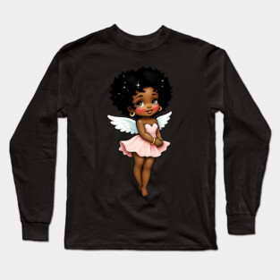 Black Girl Magic - Black Angel Long Sleeve T-Shirt