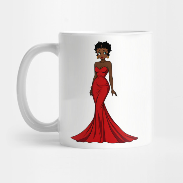 Black Betty Boop Evening Dress by UrbanLifeApparel