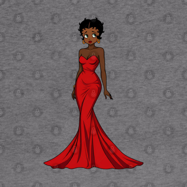 Black Betty Boop Evening Dress by UrbanLifeApparel