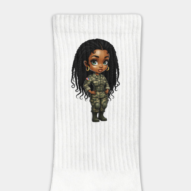 Black Military Woman by UrbanLifeApparel
