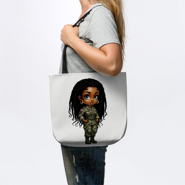 Black Military Woman by UrbanLifeApparel