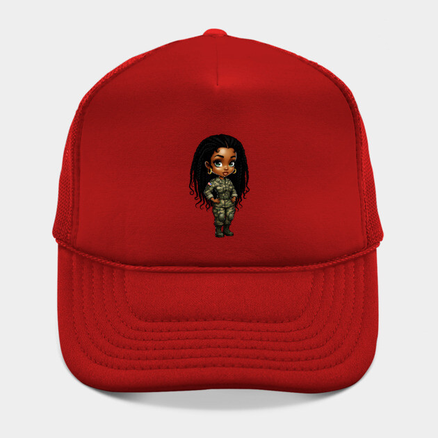 Black Military Woman by UrbanLifeApparel