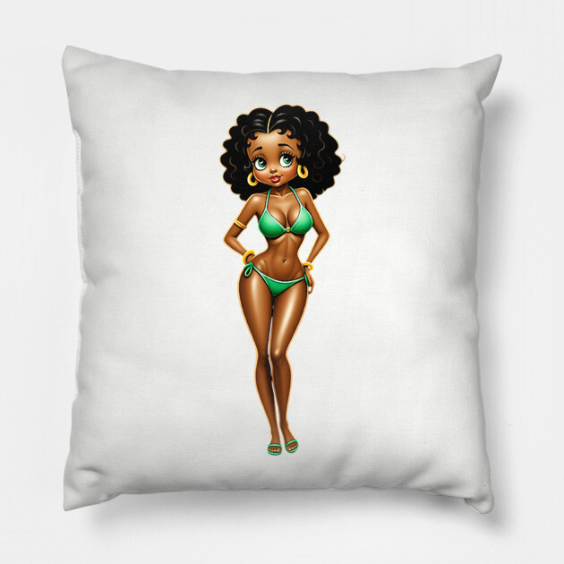 Bikini - Black Girl Magic Pillow by UrbanLifeApparel