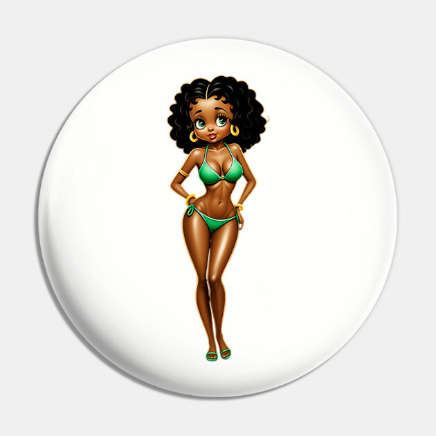 Bikini - Black Girl Magic Pin by UrbanLifeApparel