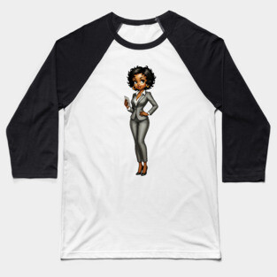 Black Business Woman Baseball T-Shirt
