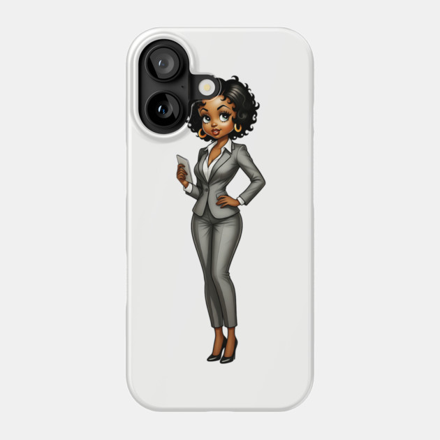 Black Business Woman Phone Case by UrbanLifeApparel