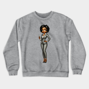 Black Business Woman Crewneck Sweatshirt