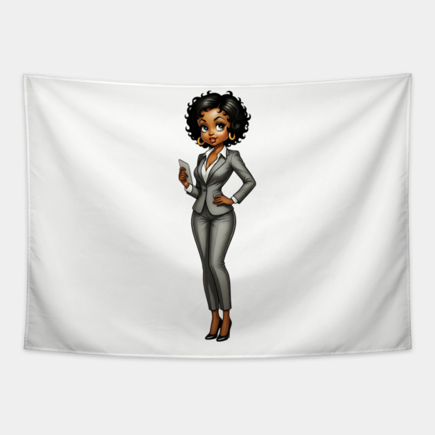 Black Business Woman Tapestry by UrbanLifeApparel