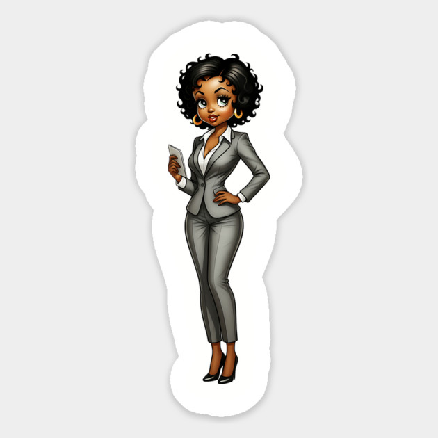 Black Business Woman Magnet by UrbanLifeApparel