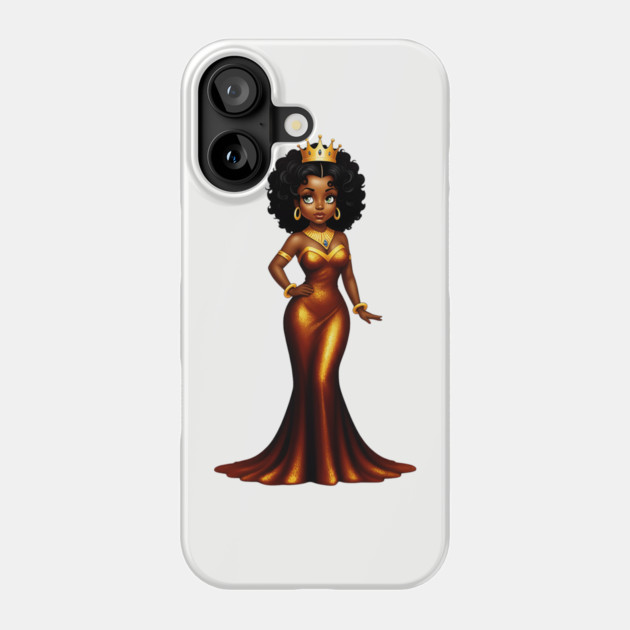 Black Queen Phone Case by UrbanLifeApparel