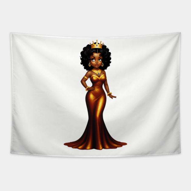 Black Queen Tapestry by UrbanLifeApparel