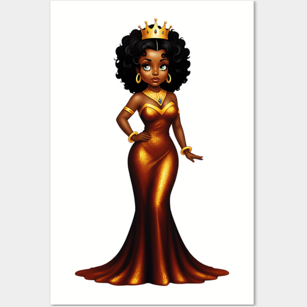 Black Queen Wall Art by UrbanLifeApparel