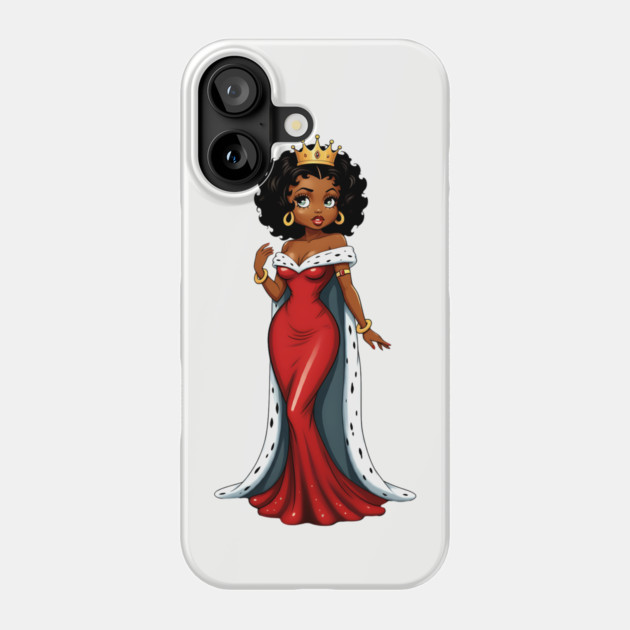 Black Queen Red Robe Phone Case by UrbanLifeApparel