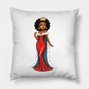 Black Queen Red Robe Pillow