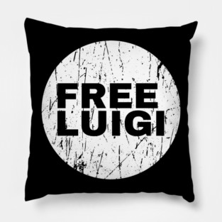 vintage free luigi Pillow