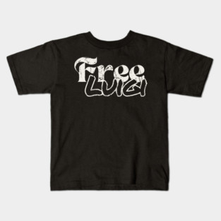 free luigi typography Kids T-Shirt