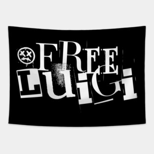 vintage free luigi mangione Tapestry