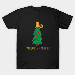 Cat Christmas Humor T-Shirt