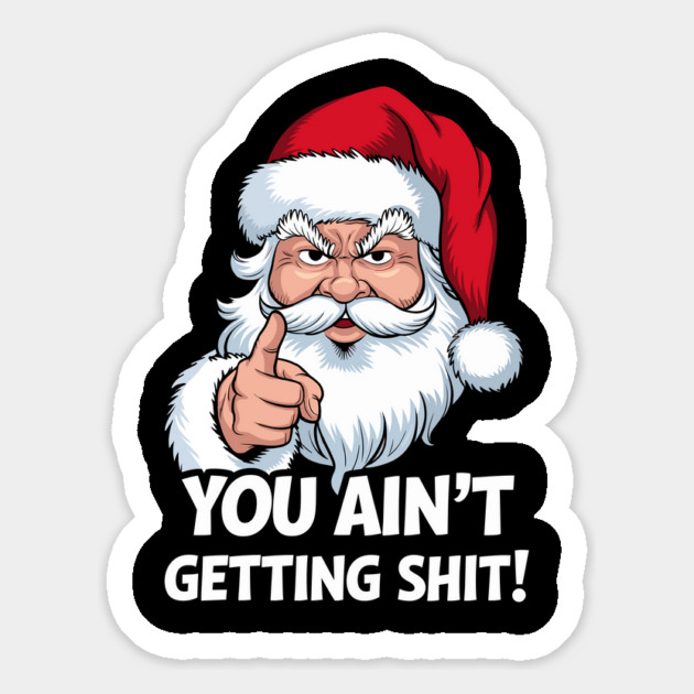Funny Angry Santa Claus Design Magnet by Designed By Marty