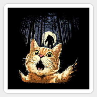Cat Selfie of Bigfoot Sticker
