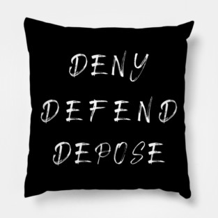 Liugi Mangione - Deny Defend Depose Pillow
