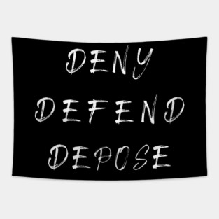Liugi Mangione - Deny Defend Depose Tapestry