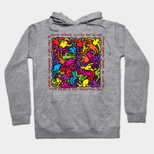 Retro Keith Haring 80s Hoodie