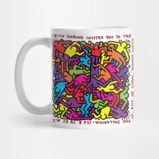 Retro Keith Haring 80s Mug
