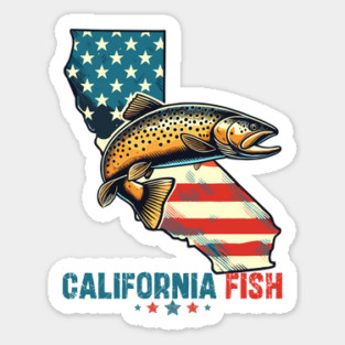California Fish Golden Trout Sticker