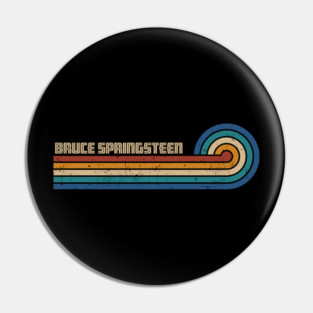 Bruce Springsteen - Retro Sunset Pin