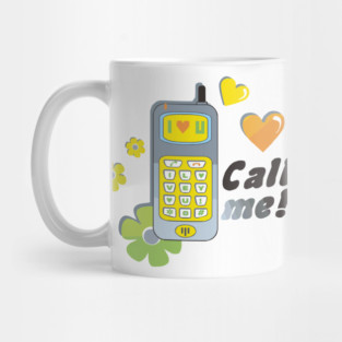 I Love U Call Me - Cute and Romantic Design Mug