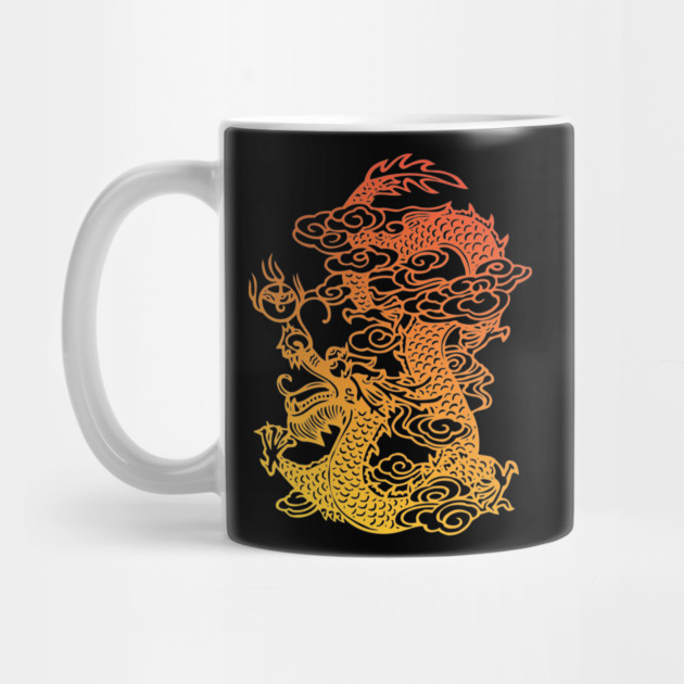 Exotic Chinese Dragon Design - Mystical Eastern Charm by Urbanprint