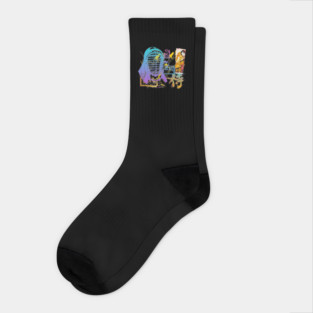 Kendo Fusion Japanese Warrior T-Shirt Socks