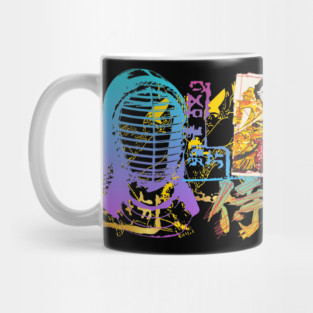 Kendo Fusion Japanese Warrior T-Shirt Mug