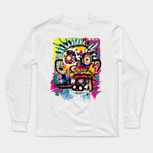 face in color Long Sleeve T-Shirt