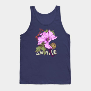 Whimsical Devil's Snare Wildflower Tank Top