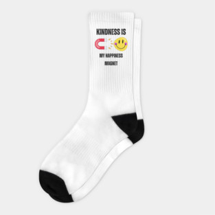 Kindness Is My Happiness Magnet - Light Socks
